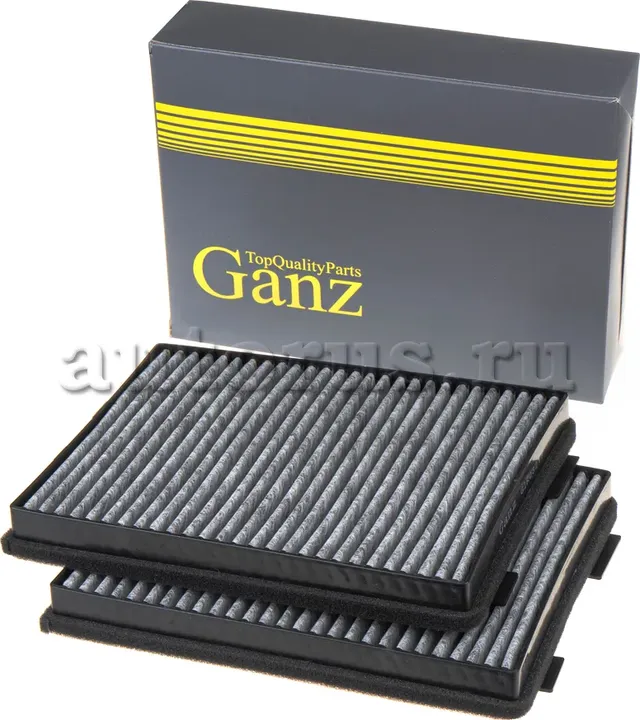 Фильтр салона (угольный), 2шт (Ganz). Артикул GIR03217