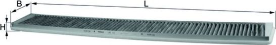 Салонный фильтр Mahle-Knecht. Артикул LAK 102