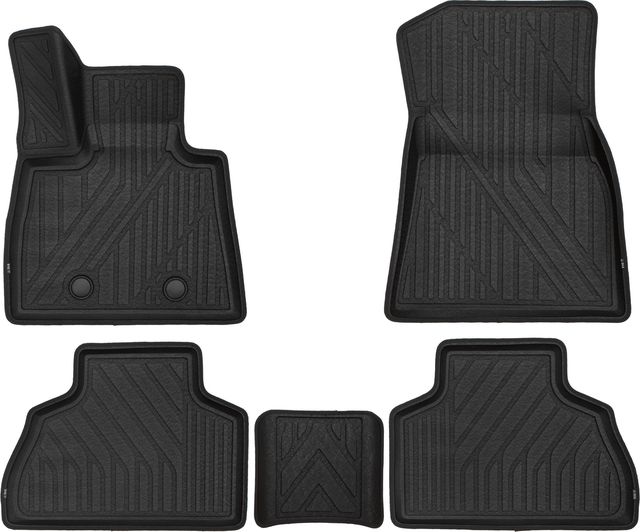 Коврики KVEST 3D для салона BMW X5 G05 2019-2026 Черный. Артикул KVEST3D02008210k