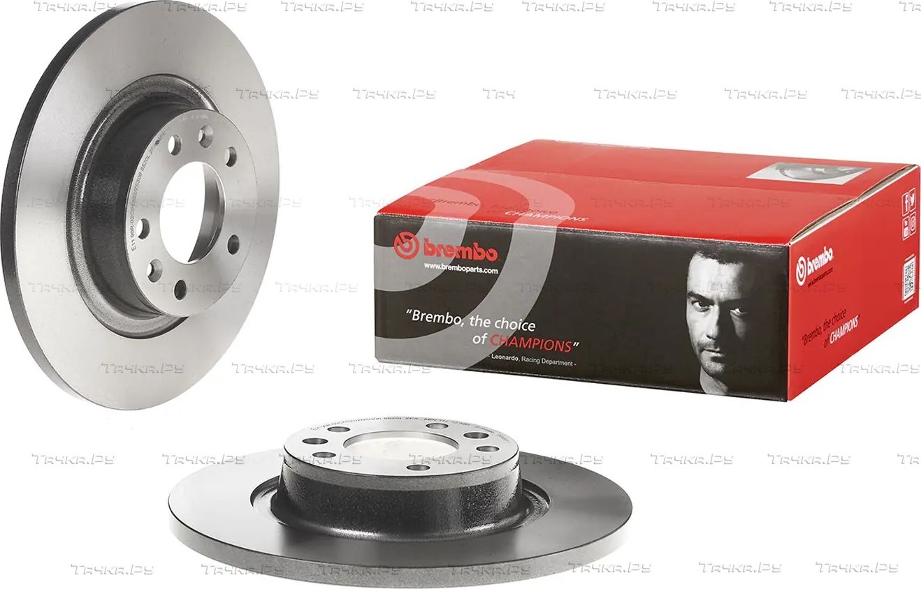 Тормозной диск Brembo UV Coated задний для Peugeot Expert II 2007-2016. Артикул 08.A456.11