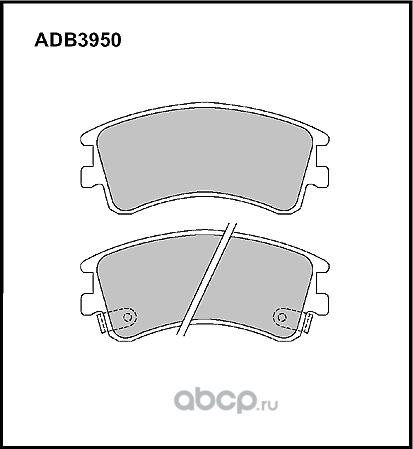 Дисковые томозные колодки Heavy Duty (Allied Nippon). Артикул ADB3950HD