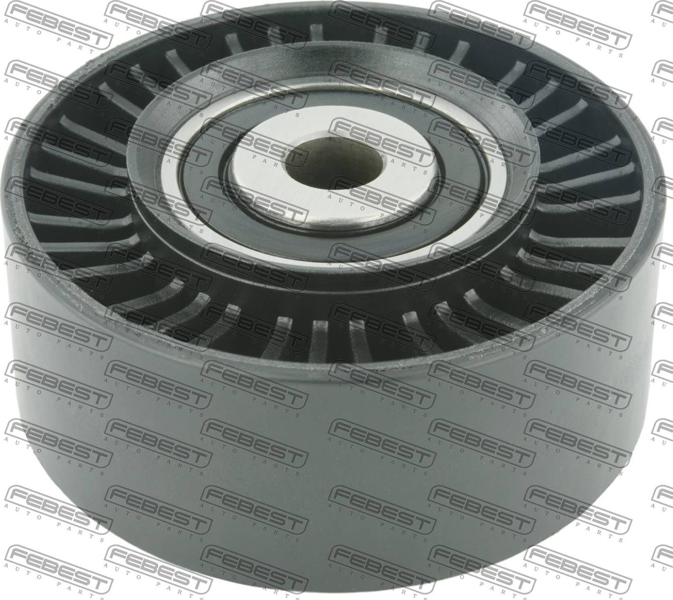 Направляющий (ведущий) ролик приводного поликлинового ремня Febest. Артикул 2988-FLII