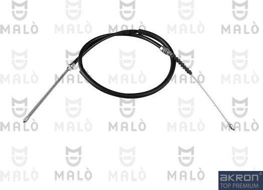 Трос ручника (тросик ручного тормоза) Malò задний правый для Lancia Thesis 1989-2001. Артикул 26305