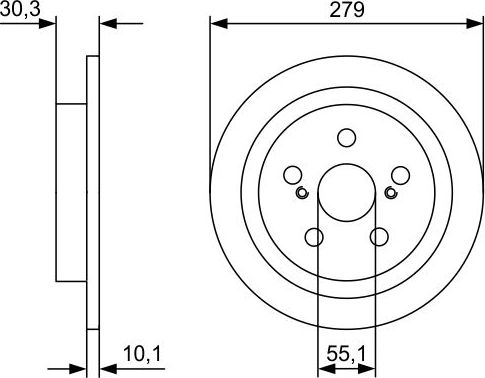 Тормозной диск Bosch. Артикул 0 986 479 D35