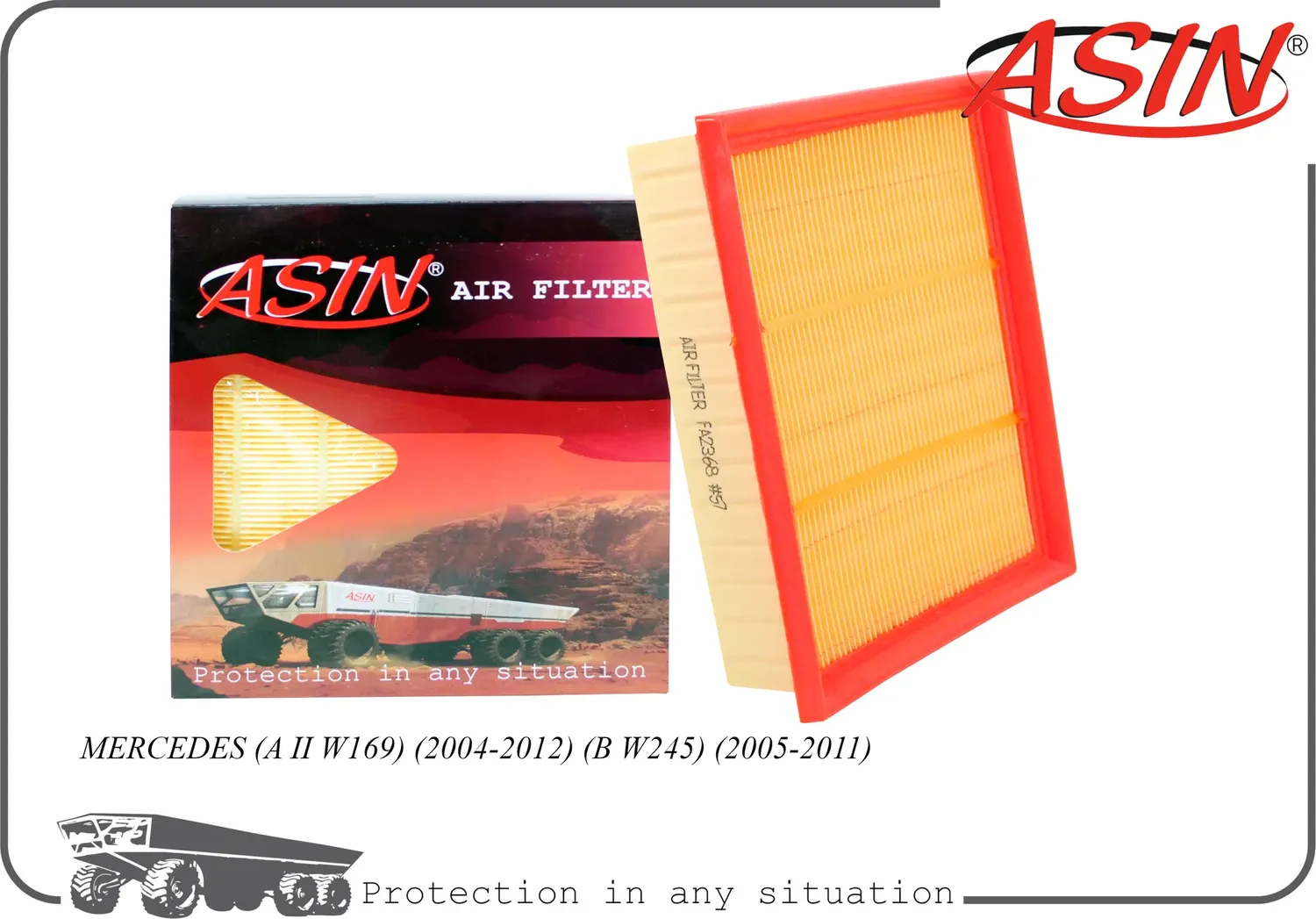 Фильтр воздушный (Asin). Артикул ASINFA2368