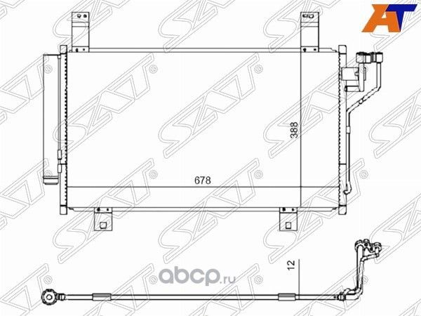 РАДИАТОР КОНДИЦИОНЕРА MAZDA CX-5 11- ST-MZX5-394-0 (SAT). Артикул STMZX53940