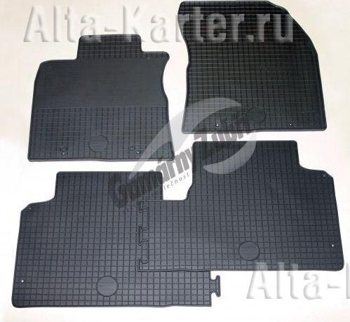 Коврики Gumarny Zubri для салона Toyota Avensis 2009-2026 ТЕМНО-СЕРЫЕ. Артикул 156 03 631 9