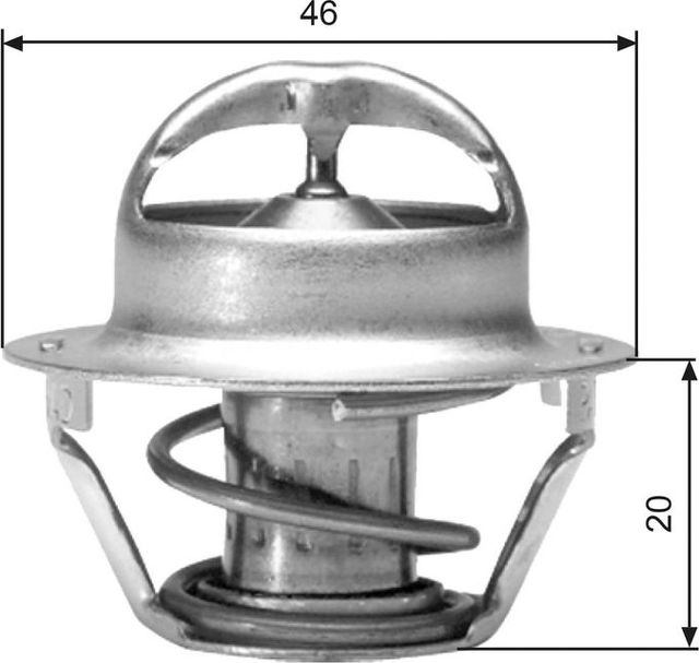 Термостат Gates для Chevrolet Alero 1999-2002. Артикул TH03082G1