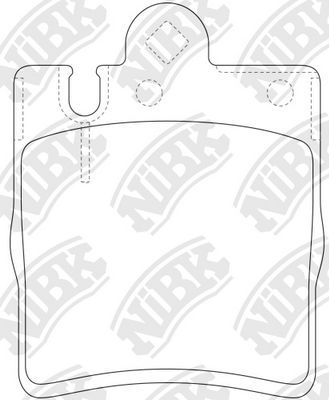 Тормозные колодки NiBK. Артикул PN0126