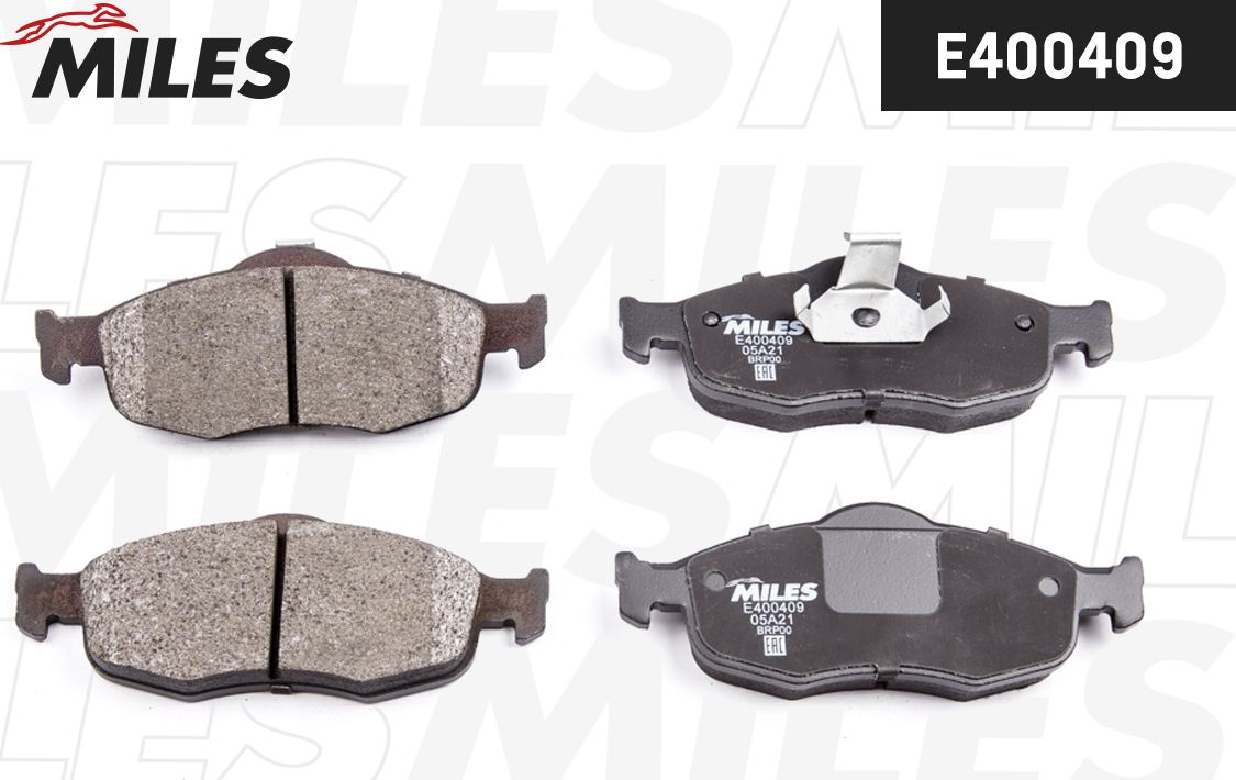 Тормозные колодки Miles (Low-Metallic). Артикул E400409