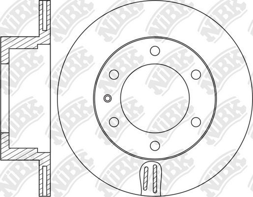 Тормозной диск NiBK. Артикул RN1240