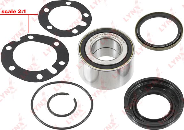 Ступичный подшипник (комплект) LYNXauto. Артикул WB-1443