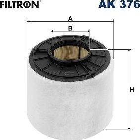 Воздушный фильтр Filtron для Audi A5 II (F5) 2016-2026. Артикул AK 376