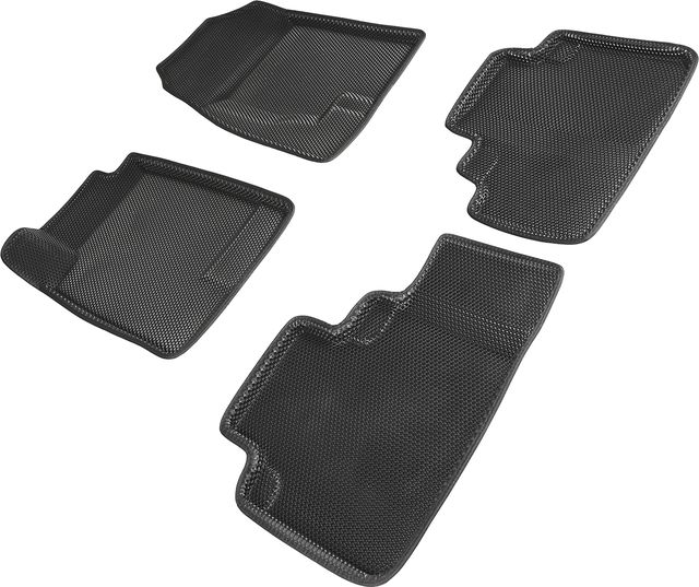 Коврики Seintex 3D EVA Соты для салона Haval F7x 2019-2026 ЧЕРНЫЕ. Артикул 95160
