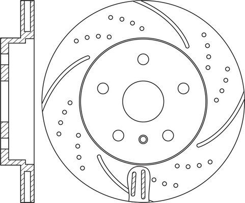 Тормозной диск NiBK. Артикул RN1706DSET