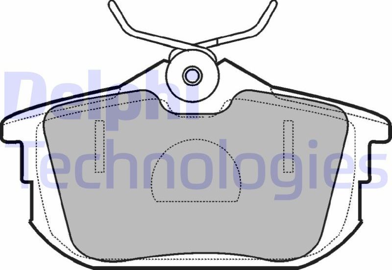 Тормозные колодки Delphi (Low-Metallic). Артикул LP1593