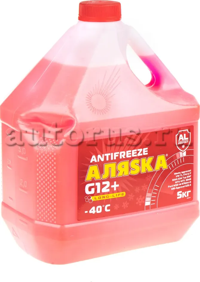 Антифриз Аляска Long Life готовый -40C красный 5 кг 5083 (Alaska). Артикул 5083