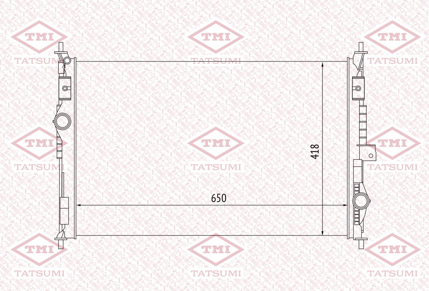 Радиатор охлаждения (Tatsumi). Артикул TGA1170