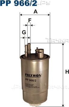 Топливный фильтр Filtron. Артикул PP 966/2