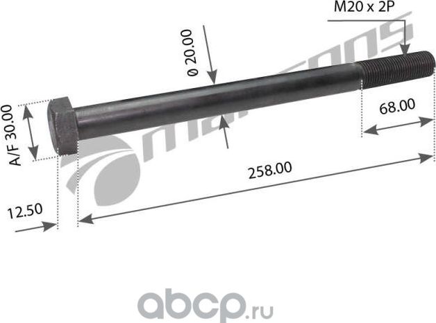 Болт рессоры (Mansons). Артикул 400.616