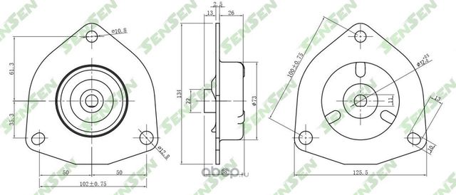 Опора амортизационной стойки (Sensen). Артикул M61205