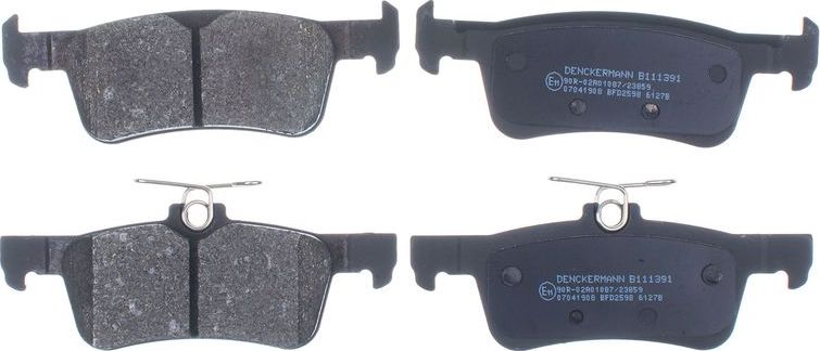 Тормозные колодки Denckermann. Артикул B111391