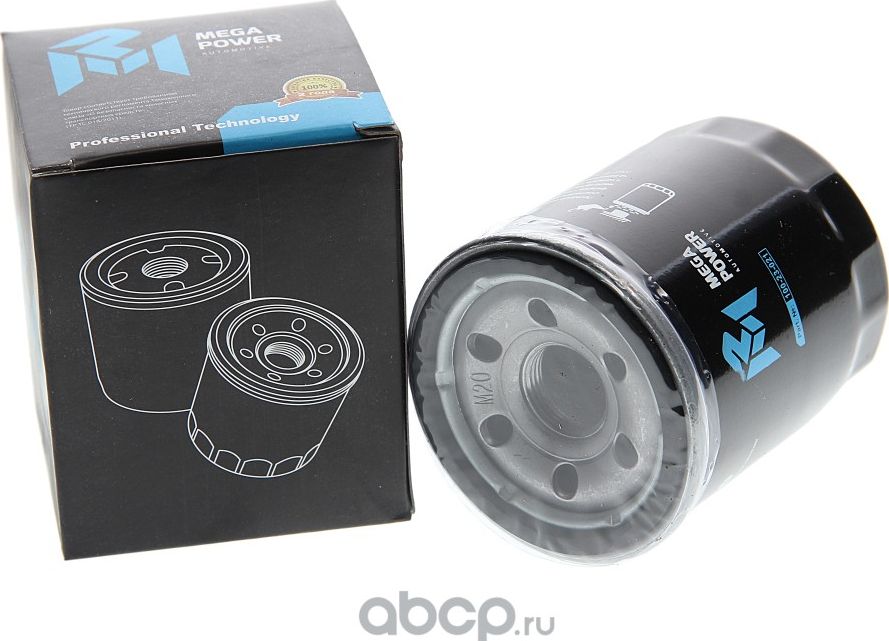 Фильтр масляный HYUNDAI Getz KIA Rio,Spectra,Carens,Clarus,Shuma MEGAPOWER Megapower. Артикул 10023021