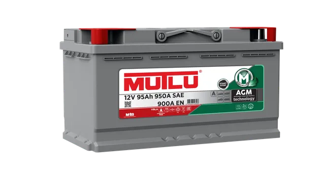 Аккумулятор 95ач 900а 12В AGM TYPE 353*175*190мм обратная полярность (Mutlu) Mutlu. Артикул AGML595090A