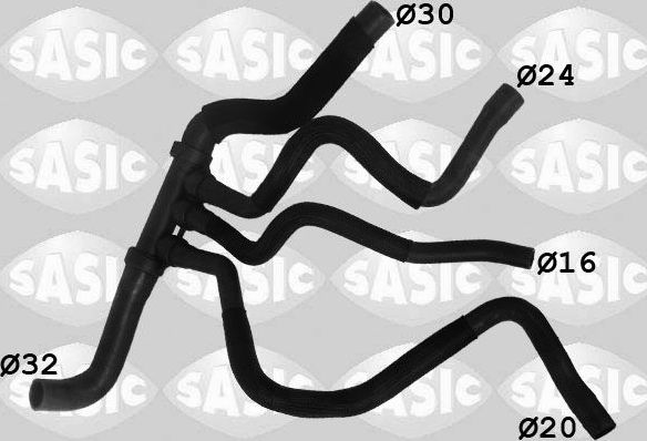 Патрубок радиатора (системы охлаждения) Sasic. Артикул 3404122