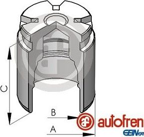 Поршень тормозного суппорта Autofren Seinsa (сталь). Артикул D02578