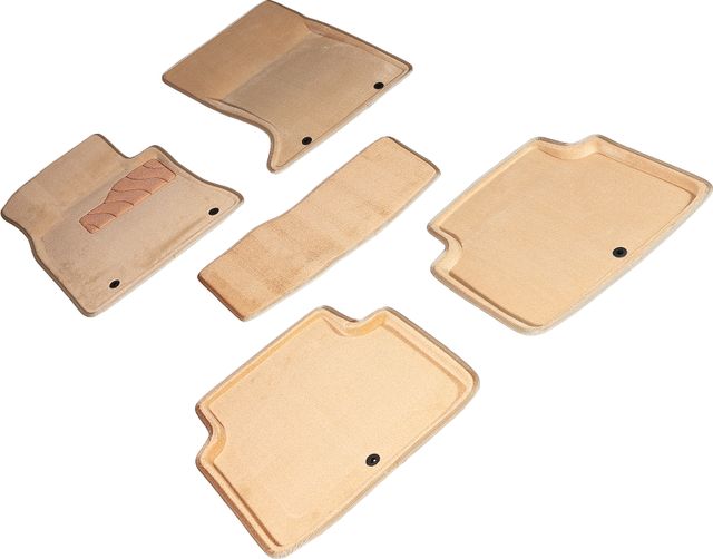 Коврики Seintex 3D ворсовые для салона Hyundai Genesis G80 II 2020-2026 БЕЖЕВЫЕ. Артикул 96828