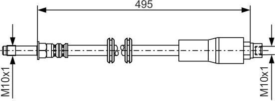 Тормозной шланг Bosch. Артикул 1 987 481 005