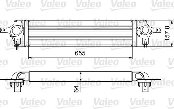 Интеркулер Valeo для Renault Koleos I 2008-2016. Артикул 818358