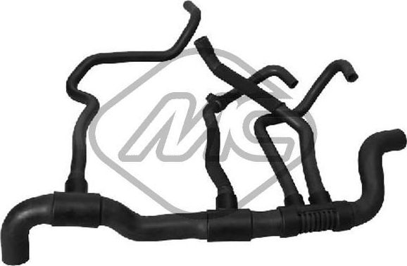 Патрубок радиатора (системы охлаждения) Metalcaucho. Артикул 09253