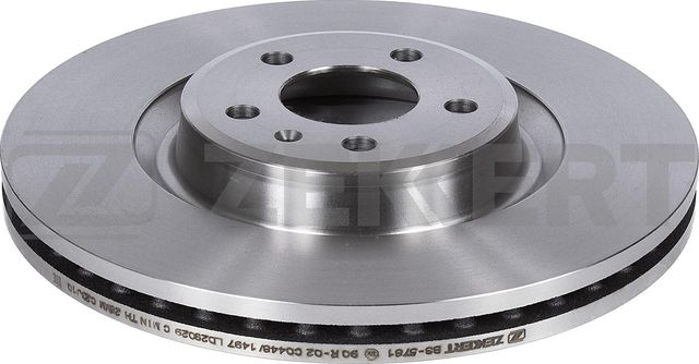 Тормозной диск Zekkert передний для Audi A6 IV (C7) 2010-2018. Артикул BS-5781