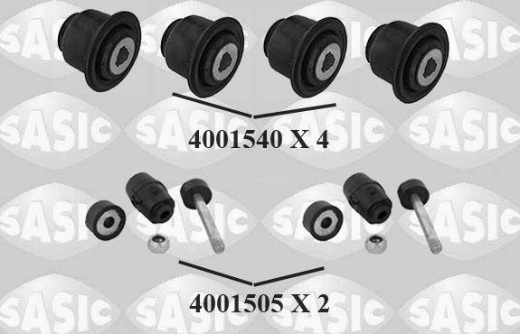 Сайлентблок задней балки Sasic. Артикул 7964003S