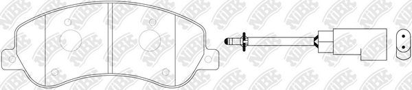 Тормозные колодки NiBK. Артикул PN0444W