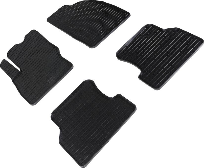 Коврики резиновые Seintex с узором сетка для салона Ford Focus II 2005-2011. Артикул 00139