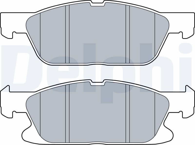 Тормозные колодки Delphi (Low-Metallic). Артикул LP3280