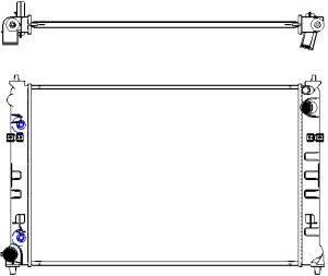 Радиатор охлаждения двигателя Sakura. Артикул 3301-1015
