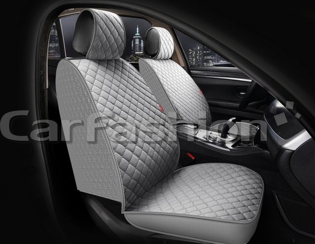 Накидки универсальные CarFashion Cube Front для авто, цвет Серый/Серый/Серый. Артикул 26214