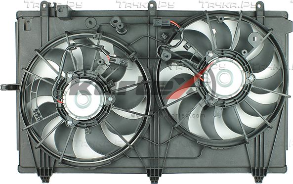 Вентилятор радиатора Mitsubishi Outlander 12- 2.0i/2.4i (2 вент) (Kortex). Артикул KFD166