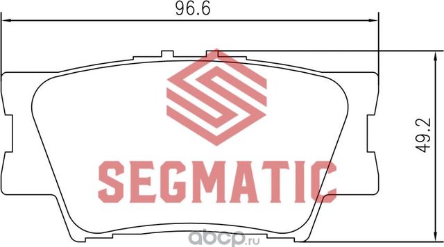 SGBP2558 Колодка торм диск зад Toyota Camry 2.5 2011-Toyota Camry 2.4 2006-2011, (Segmatic) Segmatic. Артикул SGBP2558
