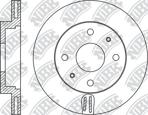 Тормозной диск NiBK. Артикул RN2034