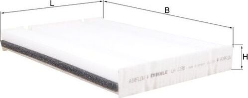 Салонный фильтр Mahle-Knecht. Артикул LA 1198