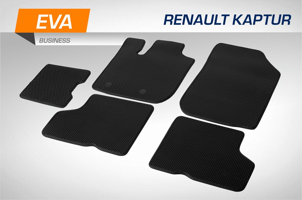 Коврики AutoFlex EVA (ЭВА, ЕВА) Business для салона Renault Kaptur I поколение рестайлинг 2020-2026. Артикул 3470401