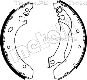 Тормозные колодки Metelli задние для Ford Mondeo II 1996-2000. Артикул 53-0125