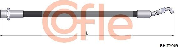 Тормозной шланг Cofle задний для Toyota Celica VII (T230) 1999-2005. Артикул 92.BH.TY069