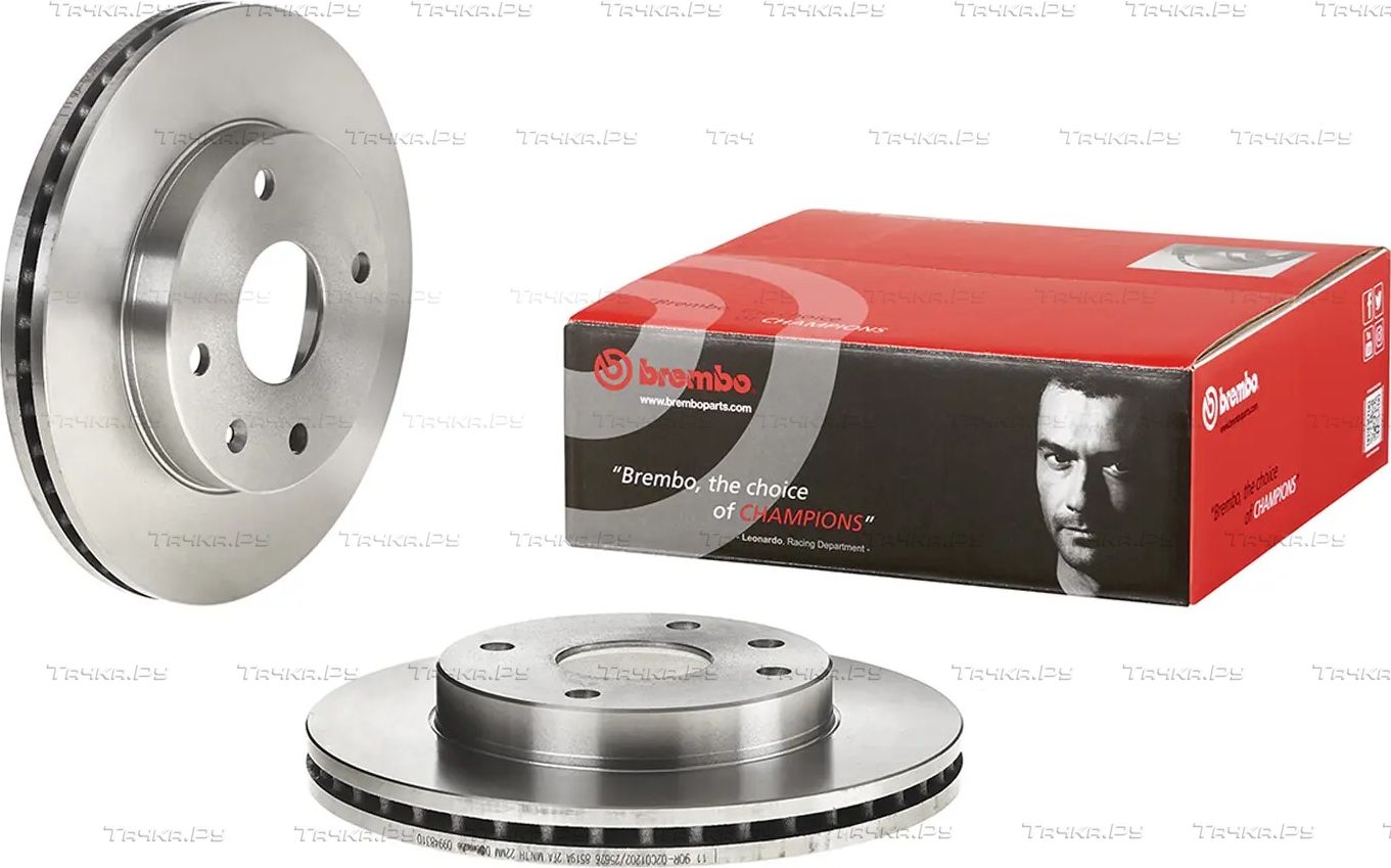 Тормозной диск Brembo PRIME LINE передний для Daewoo Nubira III 2003-2004. Артикул 09.9483.10