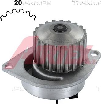 Помпа (водяной насос) Airtex для Citroen C15 1994-1996. Артикул 1419